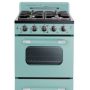 Unique Appliances - 24 in. Wide 4 burner Classic Retro 2.9 Cu. Ft. Freestanding Gas Convection Range - Ocean Mist Turquoise - Image 1