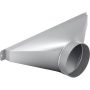 6" Round Side/Rear Transition for Select Thermador Downdrafts - Silver - Image 1