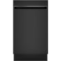 GE Profile - 18" Compact Top Control Built-In Stainless Steel Tub Dishwasher with 3-Level Wash and and 47 dBA - Black - Image 1