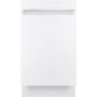 GE Profile - 18" Compact Top Control Built-In Stainless Steel Tub Dishwasher with 3-Level Wash and and 47 dBA - White - Image 1