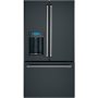 Café - 36 in. Wide 27.8 Cu. Ft. French Door Smart Refrigerator with Hot Water Dispenser, Customizable - Matte Black - Image 1