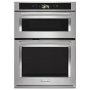 KitchenAid - Smart Oven+ 30" Single Electric Convection Wall Oven with Built-In Microwave - Stainless Steel - Image 1