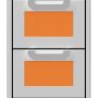 Hestan - AGDR Series 16" Outdoor Double Storage Drawers - Citra - Image 1