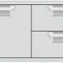 Aspire by Hestan - Aspire AESDR Series 42" Double Drawer and Storage Door Combination - Stainless Steel - Image 1