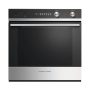 Fisher & Paykel - Contemporary 23.5" Built-In Single Electric Wall Oven - Brushed Stainless Steel/Black Glass - Image 1