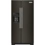 KitchenAid - 22.6 Cu. Ft. Side-by-Side Counter-Depth Refrigerator - Black Stainless Steel - Image 1