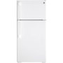 GE - 28 in. Wide 15.6 Cu. Ft. Top-Freezer Refrigerator with LED Interior Lighting - White - Image 1