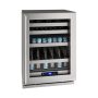 U-Line - 5 Class 14-Bottle Dual Zone Wine Cooler - Stainless Steel - Image 1