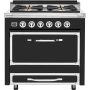 Viking - Tuscany 3.8 Cu. Ft. Freestanding Dual Fuel True Convection Range - Cast Black - Image 1