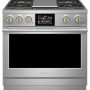 Monogram - 36 in. Wide 5 Burners 5.7 Cu. Ft. Freestanding Dual Fuel Convection Range with Self-Clean - Stainless Steel - Image 1