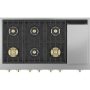 Monogram - 48" Built-In Gas Cooktop with 6 Burners and Professional Versatile Burner Configuration - Stainless Steel - Image 1