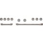 Café - Handle and Knob Set for 48" Pro Range and Rangetop - Brushed Black - Image 1