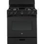 GE - 4.8 Cu. Ft. Freestanding Gas Range - Black - Image 1