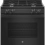 GE - 4.8 Cu. Ft. Freestanding Gas Range - Black - Image 1