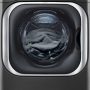 LG - 5.2 Cu. Ft. High-Efficiency Stackable Smart Front Load Washer with Steam and TurboWash - Black Steel - Image 1