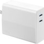 Insignia™ - 100W Dual Port USB-C Foldable Compact Wall Charger Kit for MacBook Pro, Smartphone, Tablet, and More - White - Image 1