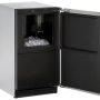 U-Line - 18" 30-Lb Freestanding Icemaker - Stainless Solid - Image 1