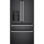 Café - 36 in. Wide 22.3 Cu. Ft. 4-Door French Door Counter-Depth Smart Refrigerator with Convertible Drawer with Soft Freeze - Matte Black - Image 1