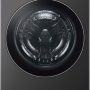 LG - 5.0 Cu. Ft. High-Efficiency Stackable Smart Front Load Washer with Steam and TurboWash 360 - Black Steel - Image 1