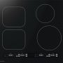 Sharp - 24 in. Wide 4 Element Built-In Induction Cooktop with Four Cooking Zones and Dedicated Timers, Side Accessories Included - Black - Image 1