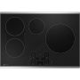 GE Profile - ENERGY STAR 30" Built-In Touch Control Electric Induction Cooktop - Stainless Steel on Black - Image 1