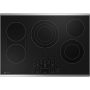 GE Profile - 30" Electric Built In Cooktop - Stainless Steel on Black - Image 1