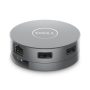 Dell - DA305 6-in-1 USB-C Universal Multiport Adapter Docking Station - Gray - Image 1