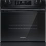 Frigidaire - 30 in. Wide 5 elements 5.3 Cu. Ft. Freestanding Electric Range with Steam-cleaning and EvenTemp - Black - Image 1