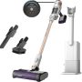 Shark - Detect Pro Auto-Empty System, Cordless Vacuum with QuadClean Multi-Surface Brushroll, HEPA Filter & 60-Minute Runtime - White/Beats Brass - Image 1