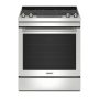 Maytag - 30 in. Wide 5 element 6.4 cu. ft. Slide-In Electric Range with Air Fry - Stainless Steel - Image 1