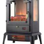 Lifesmart - 3 Sided Flame View Infrared Heater Stove - Black - Image 1