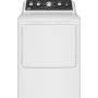GE - 7.2 Cu. Ft. Gas Dryer with Spanish Control Panel - White with Matte Black - Image 1