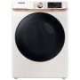 Samsung - Open Box 7.5 Cu. Ft. Stackable Smart Gas Dryer with Steam and Sensor Dry - Ivory - Image 1