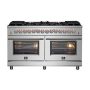 Forno Appliances - Massimo 8.64 Cu. Ft. Freestanding Dual Fuel Range - Stainless Steel - Image 1