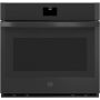 GE - 30" Built-In Single Electric Convection Wall Oven with No Preheat Air Fry - Black - Image 1