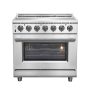 Forno Appliances - 36 in. Wide 5 Elements Massimo 5.36 Cu. Ft. Freestanding Electric Range with Steam Cleaning and Chef Door - Stainless Steel - Image 1