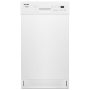 Whirlpool - 18 inch Front Control Built-In Stainless Steel Tub Dishwasher with Cycle Memory and 50 dBA - White - Image 1
