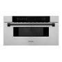 ZLINE - 30" 1.2 cu. ft. Built-In Microwave Drawer in Stainless Steel with Matte Black Accents - Stainless Steel and Matte Black Accents - Image 1