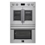 Forno Appliances - Asti 30 in. Electric Double Wall Oven with French Doors - Stainless Steel - Image 1
