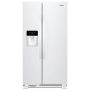 Whirlpool - 24.6 Cu. Ft. Side-by-Side Refrigerator with Water and Ice Dispenser - White - Image 1