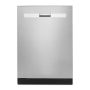 Whirlpool - 24" Top Control Built-In Stainless Steel Tub Dishwasher with 3rd Rack, Fan Dry, 51 dBA - Stainless Steel - Image 1