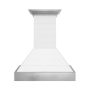 ZLINE - 36 inches - Externally Vented - Wall Range Hood - Rustic Shiplap Bright White Finish - Image 1