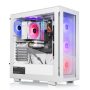 Thermaltake - LCGS View i460T V2 Gaming Desktop Intel Core i7- 14700F, 32GB DDR5 RAM, NVIDIA GeForce RTX 4060 Ti, 1TB NVMe M.2 - White - Image 1