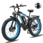 [USA Direct] KETELES V3 Electric Bike 48V 1000W*2 Dual Motors Recommended Top Speed 25KM/H 23AH Battery 26*4.0inch Tires 65KM Max Mileage 200KG Max Load Electric Bicycle - Image 1