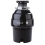 GE - 3/4 HP Continuous Feed Garbage Disposer - Black - Image 1