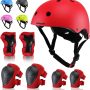 BURSUN Kids Bike Helmet Ventilation & Adjustable Toddler Helmet for Ages 3-8 Kids Boys Girls Multi-Sport Helmet for Bicycle Skate Scooter, 5 Colors - Image 1