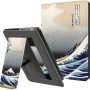 Ayotu Case for Kindle 10th Gen 2019 Released - with Auto Wake/Sleep, Lightweight Leather Hands-Free Stand Cover with Hand Strap (Not Fit Kindle Paperwhite or Kindle 2022), Yellow Flowers - Image 1