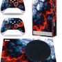 Full Body Vinyl Skin Stickers Cover for Series S Console and Controllers - Blood Skull - Image 1