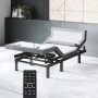 Sven & Son Bliss Adjustable Bed Base-Frame + 14 inch Hybrid Spring Matt (Medium Soft), Head and Foot Lift, Lumbar, Pillow-Tilt, Massage, Under-Bed Lights, USB, Memory, Zero Gravity - Twin XL - Image 1