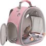 Bird Carrier Cage, Bird Travel Backpack with Stainless Steel Tray and Standing Perch (Large, Black) - Image 1